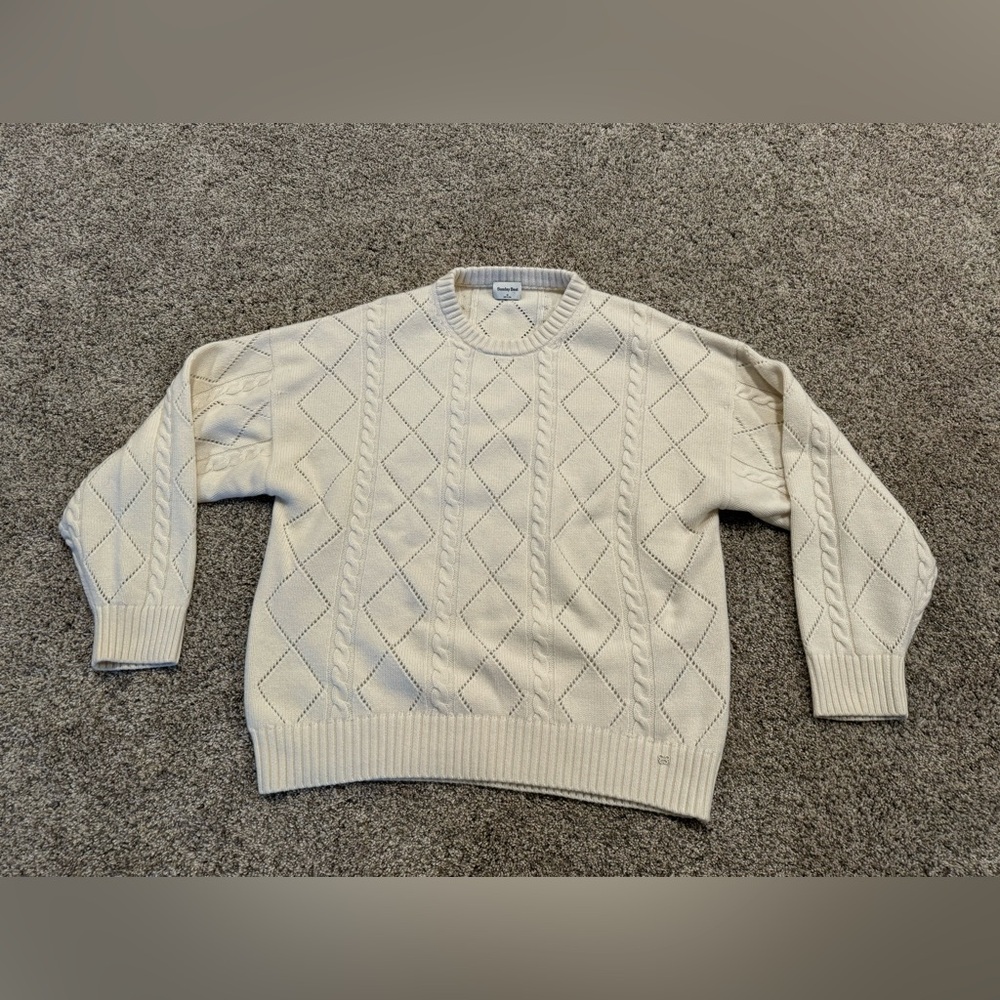 Aritzia Sunday Best Women’s Peggy Sweater in Whisper White - Size Medium